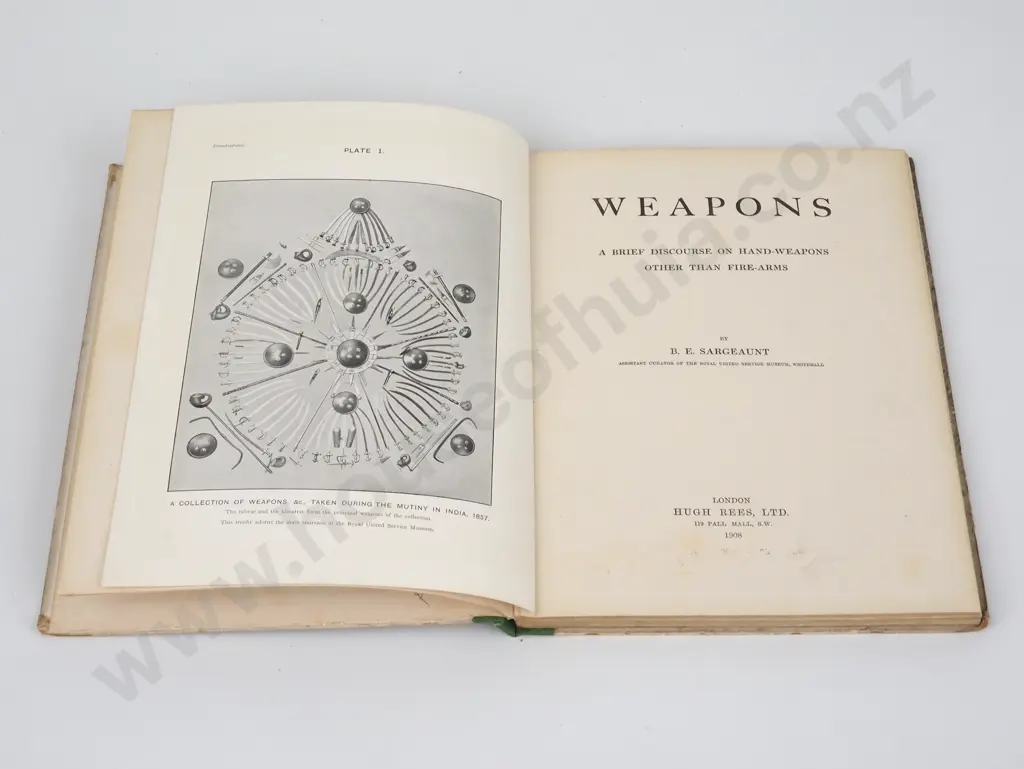 Sargeaunt, B.E.; Weapons, A Brief Discourse On Hand-Weapons Other Than Fire-Arms Image 1++
