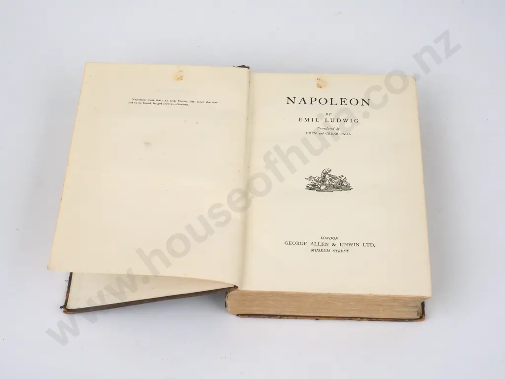 Napoleon by Emil Ludwig - 1927 - Seventh Impression.Published by George Allen and Unwin Ltd Image 1++