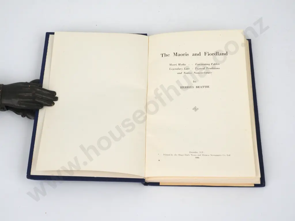 Beattie, Herries; The Maoris and Fiordland Image 1++