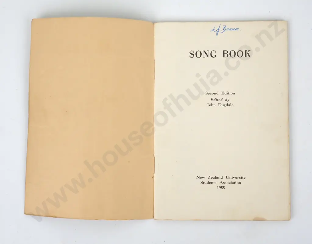 Dugdale, John (Ed); Song Book Image 1++