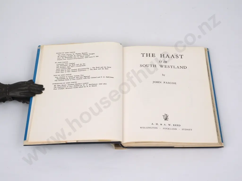 Pascoe, John - The Haast is in South Westland, A.H. & A.W. Reed, 1966, First Ed Image 1++