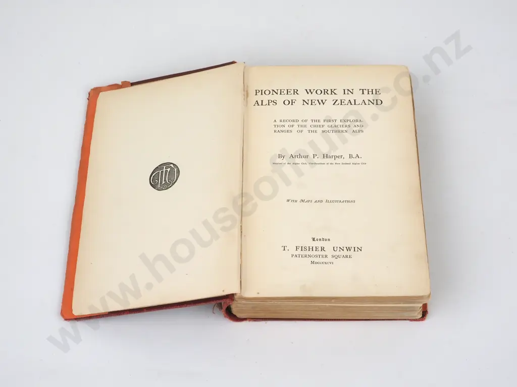Harper, Arthur P.; Pioneer Work in the Alps of New Zealand Image 1++