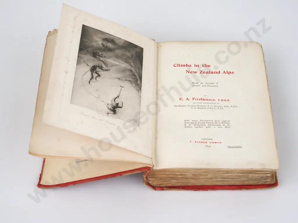 Fitzgerald, Edward; Climbs in The New Zealand Alps. Image 1++