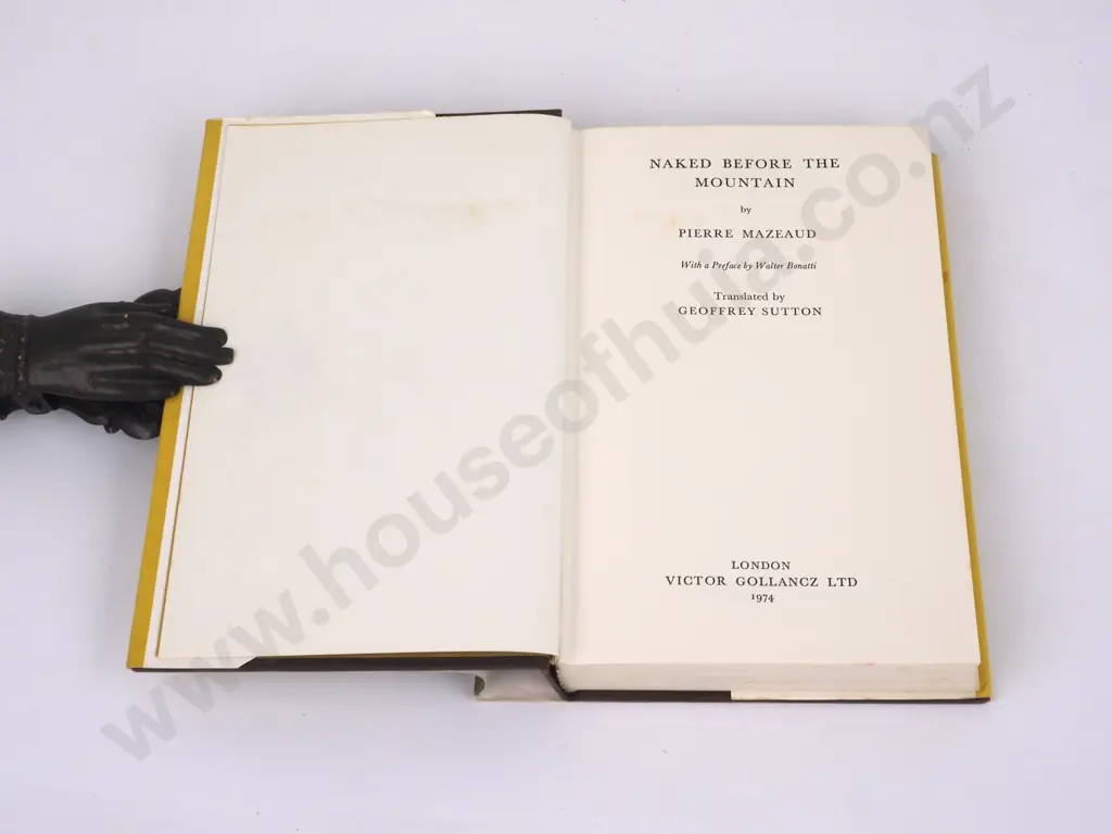 Mazeaud, Pierre - Naked Before The Mountain, Victor Gollancz Ltd, 1974, First English Edition. Image 1++