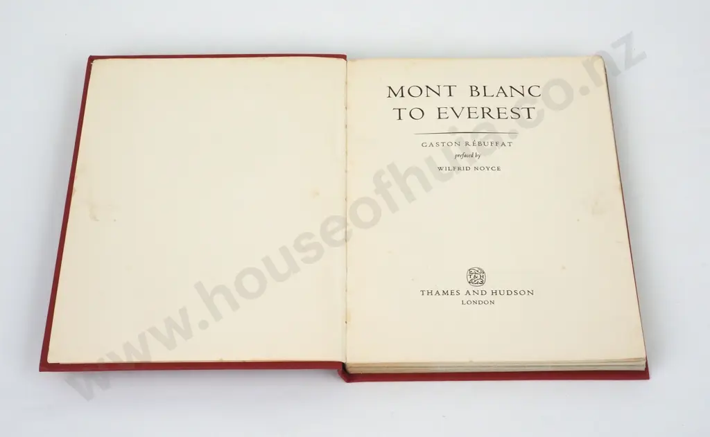 Rebuffat, Gaston - Mont Blanc to Everest, Thames and Hudson, 1956, First English Edition Image 1++