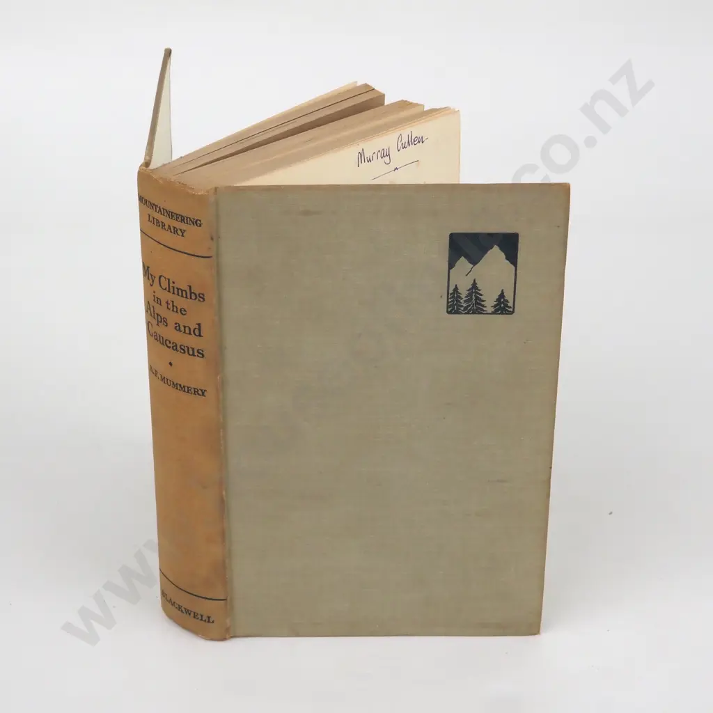 Mummery, A.F. - My Climbs in the Alps and Caucasus, Basil Blackwell, 1936, Blackwell Mountaineering Library Edition. Image 1++