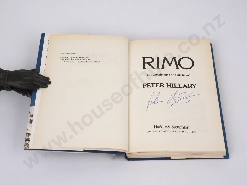 Hillary, Peter - Rimo, Hodder & Stoughton,1988, First Edition. Image 1++