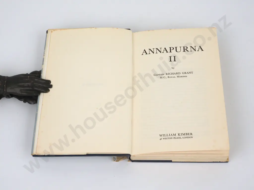Grant, Captain R. H. - Annapurna II, William Kimber, 1961, First Edition Image 1++