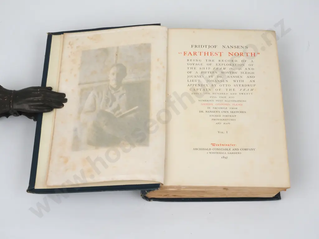 Nansen, Fridtjof; Farthest North; Nansen. Two Volumes. First Edition Image 1++