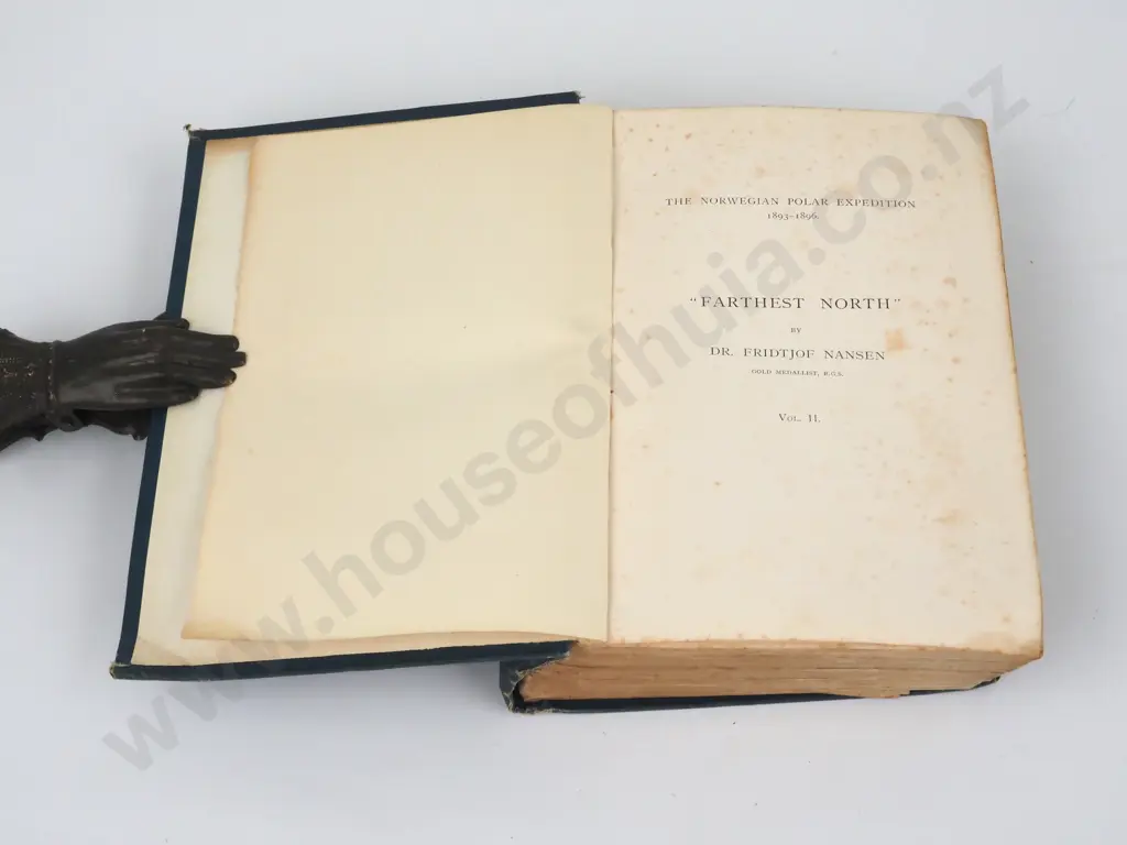 Nansen, Fridtjof; Farthest North; Nansen. Two Volumes. First Edition Image 1++
