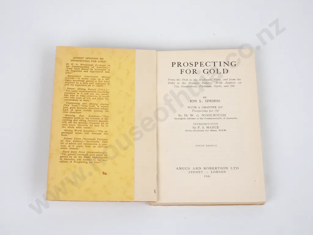 Idriess, Ion L.; Prospecting for Gold Image 1++