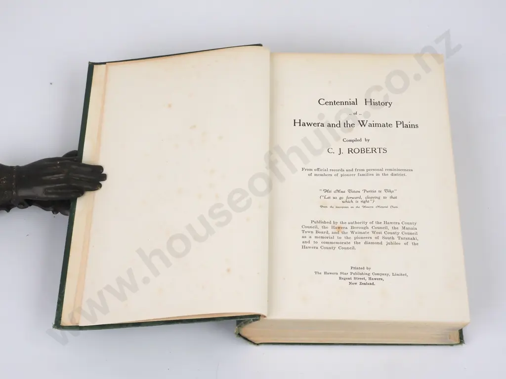 Centennial History of Hawera and the Waimate Plains Image 1++
