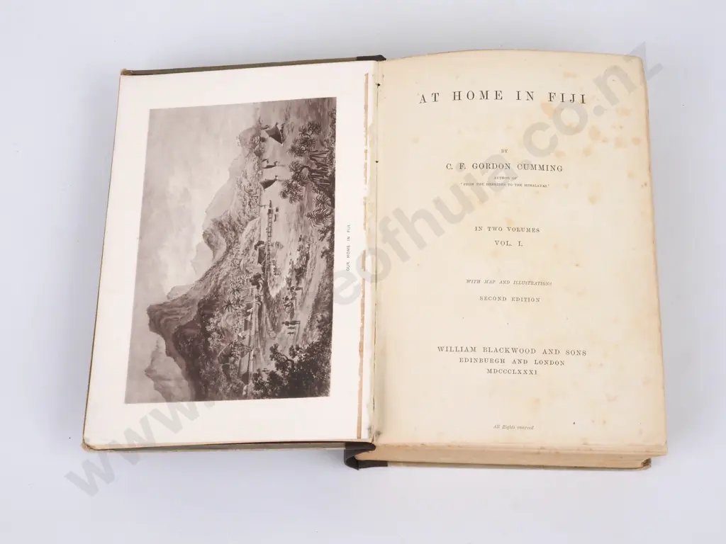 Gordon Cummings, At Home in Fiji, Two Vols, 2nd Edition Image 1++