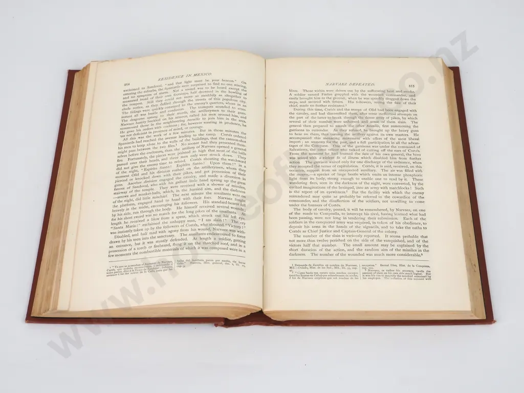 Prescott, William H.; History of The Conquest of Mexico and The History Of The Conquest of Peru; Bickers & Son, 1890. Image 1++