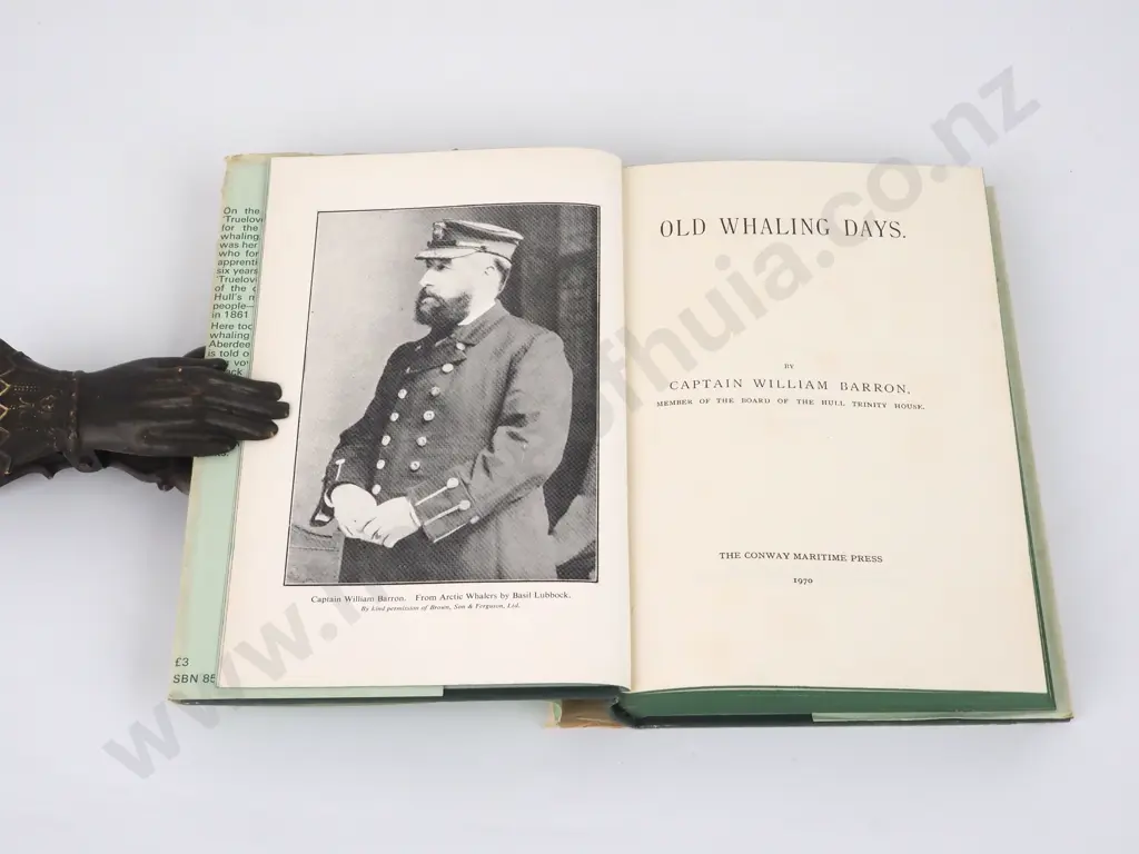 Barron, Captain William; Old Whaling Days; Conway Maritime Press, Reprint 1970 Image 1++