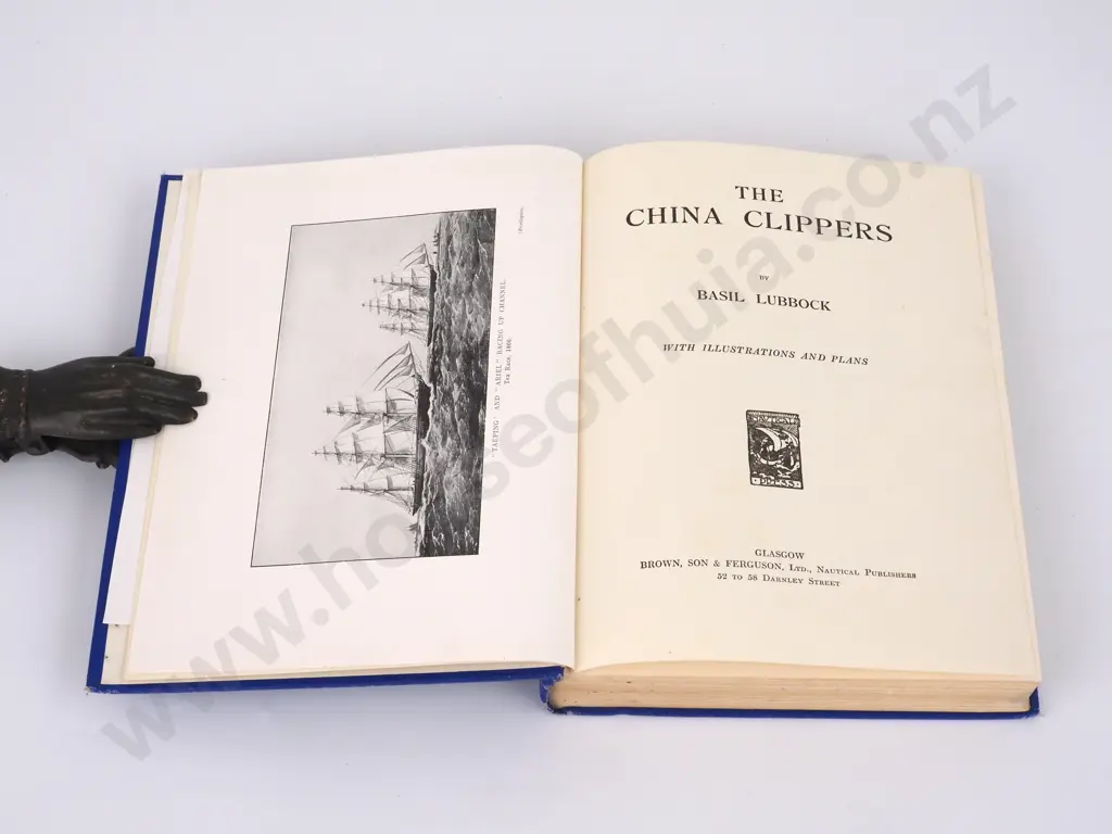 Lubbock, Basil; The China Clippers; Brown & Ferguson, Reprint 1950 Image 1++