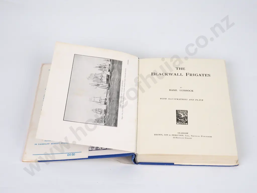 Lubbock, Basil; The Blackwall Frigates; Brown & Ferguson, Reprint 1973 Image 1++