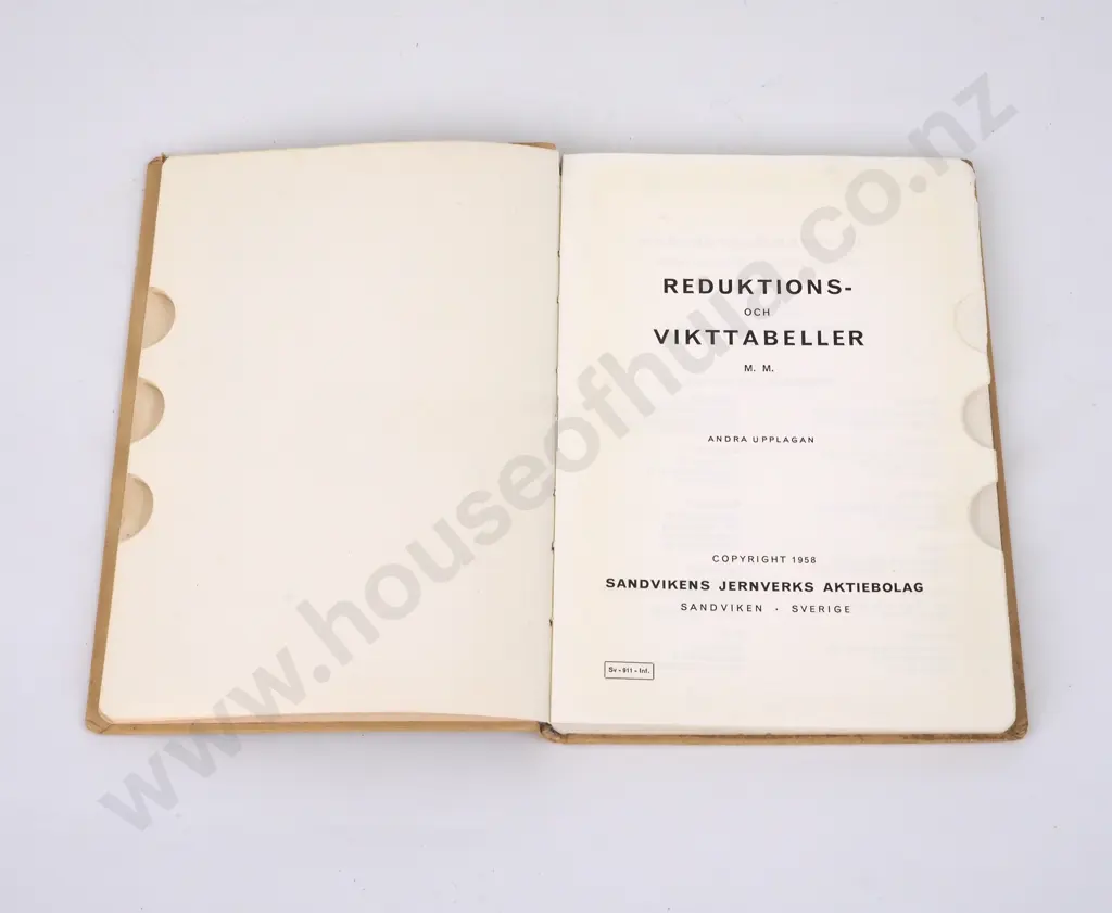 Vikttabeller, M.M.; Reduktions Image 1++