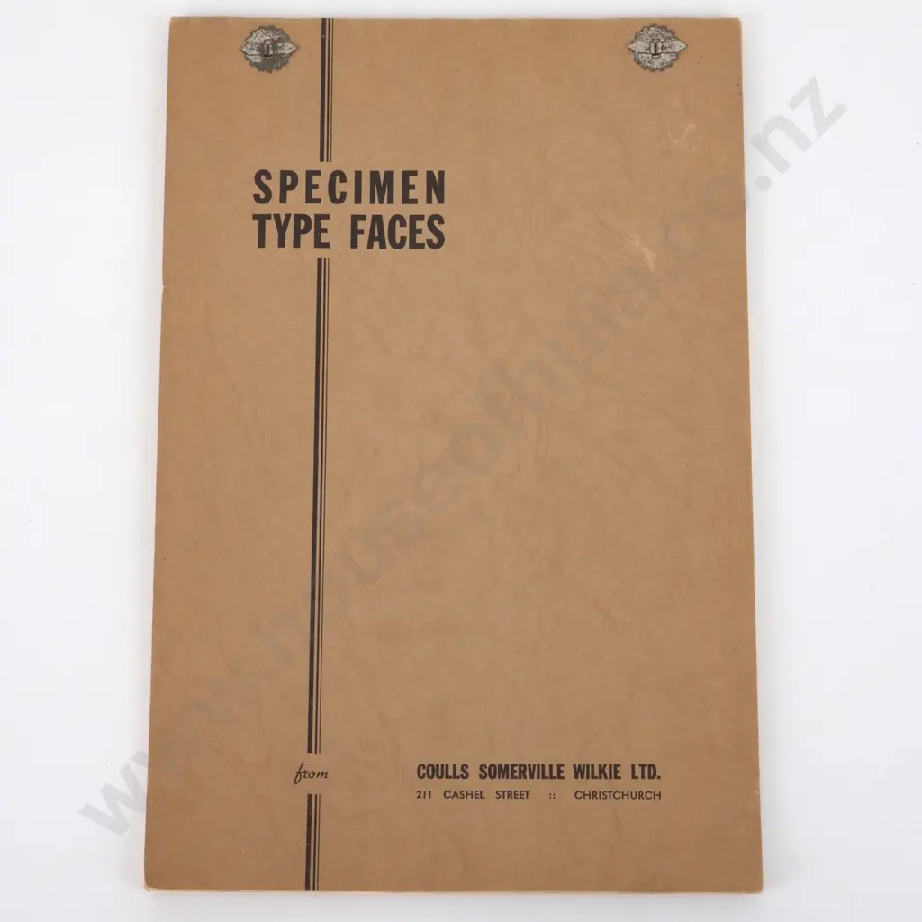 Specimen Type Faces. Coulls Somerville Wilkie Ltd.  Image 1++