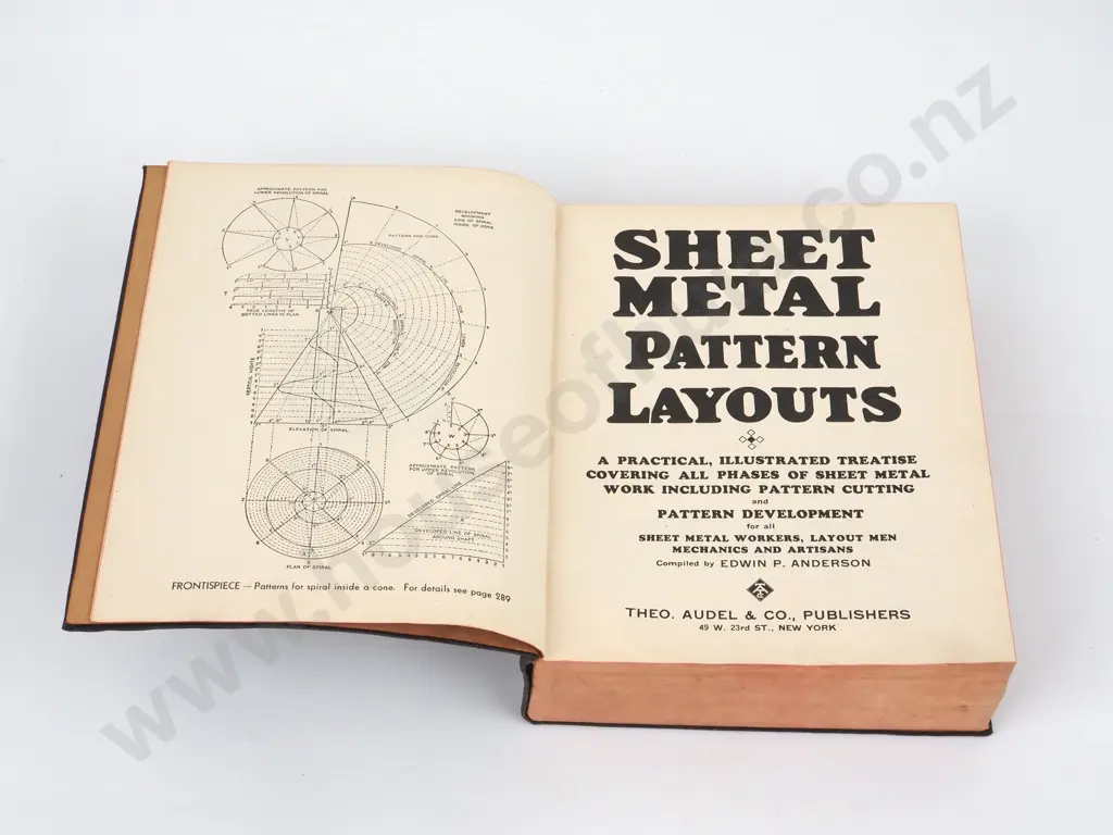 Sheet Metal Pattern Layouts. Compiled by Anderson,Edward P. Image 1++