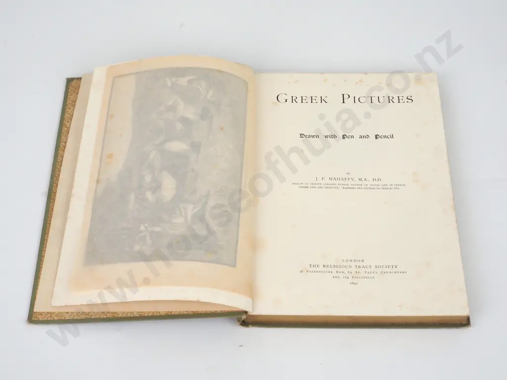 Mahaffy, J.P. - Greek Pictures, Drawn with Pen & Pencil, Religious Tract, London 1890 Image 1++