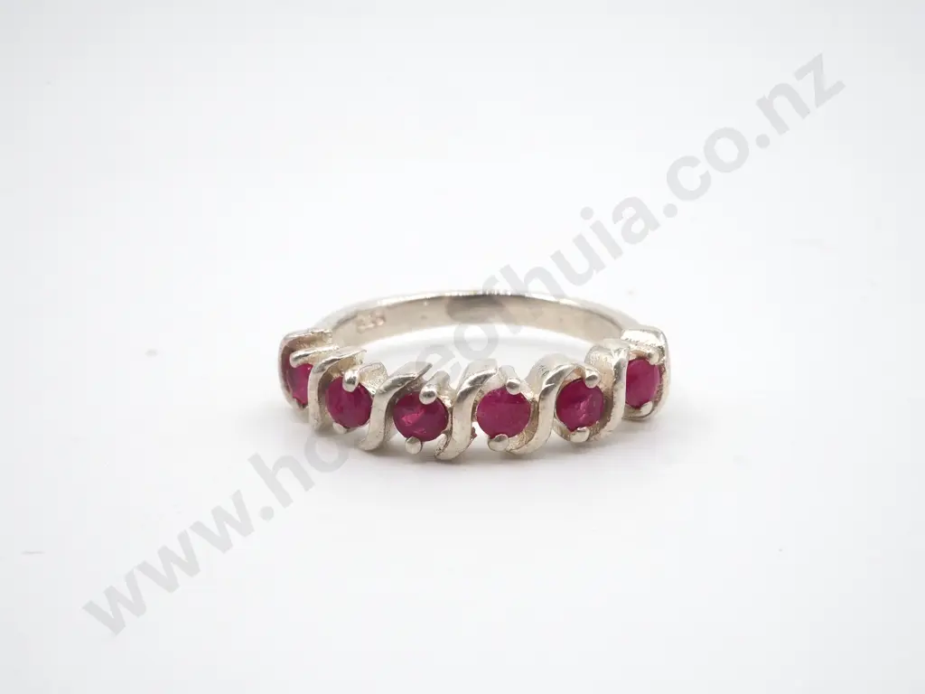 Sterling Silver Ruby Ring Image 1++