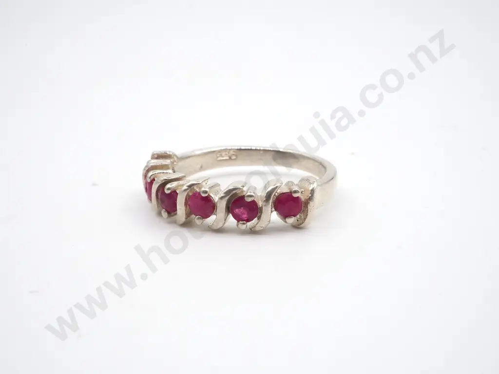 Sterling Silver Ruby Ring Image 1++