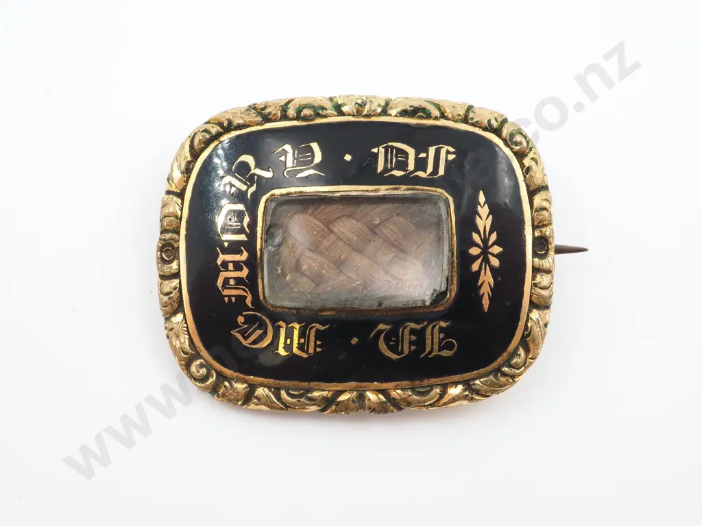 Exquisite 1841 Mourning Brooch - Testing 15ct Gold Image 1++
