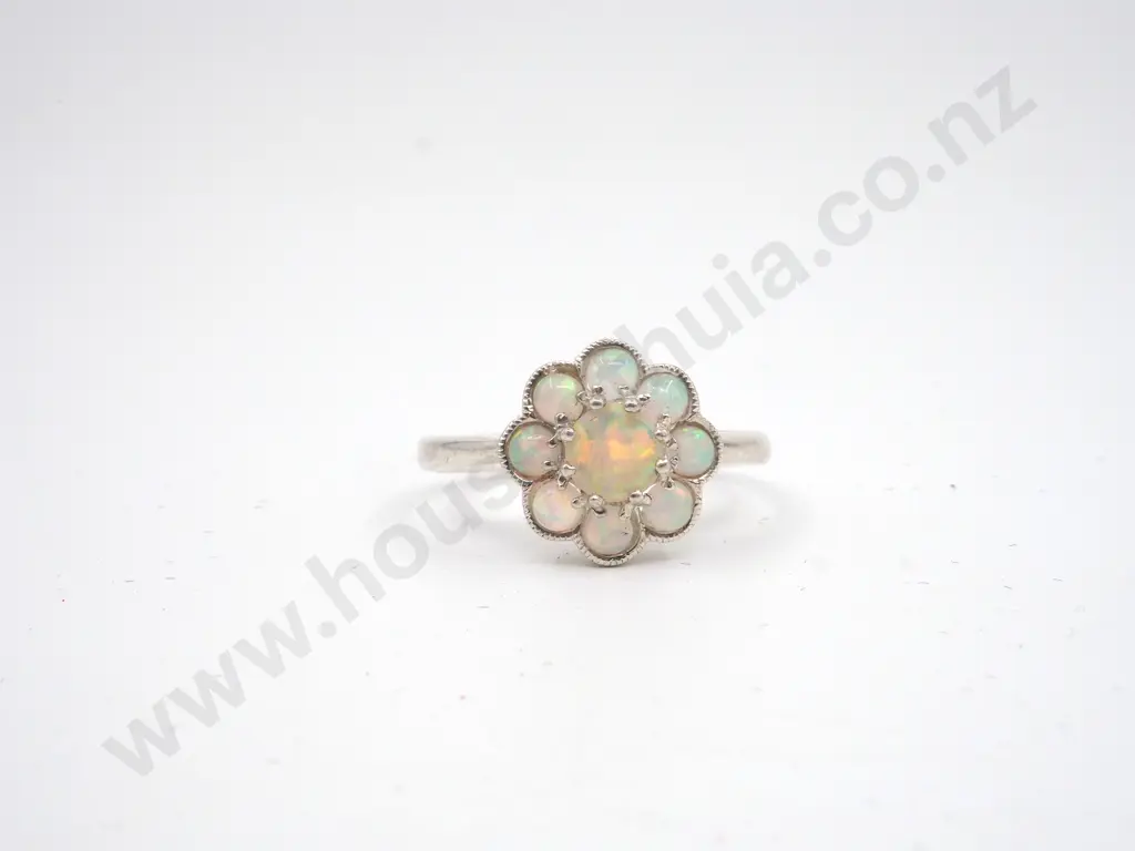 Sterling Silver Opal Ring Image 1++
