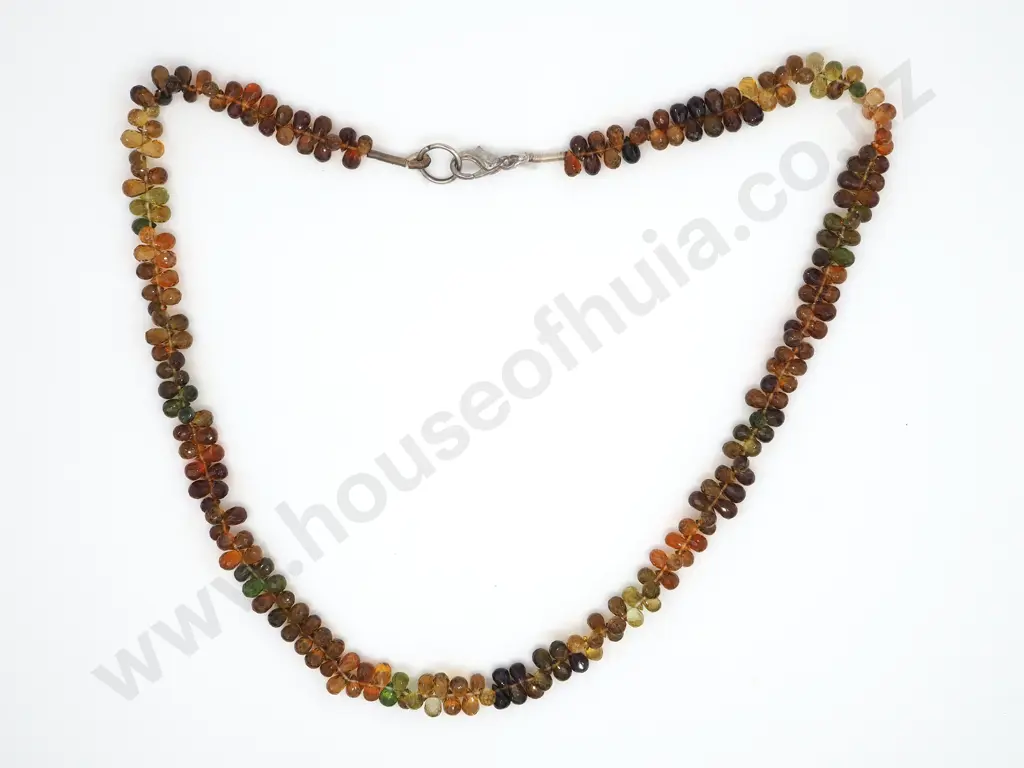 Unthreaded Strand of Faceted Tourmalines Image 1++