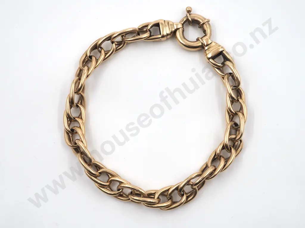 9ct Gold Rope Chain Bracelet Image 1++