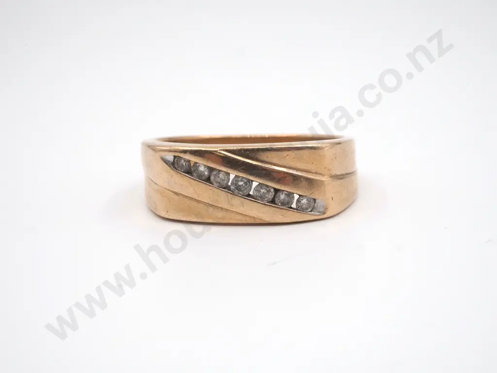 9ct Gold Gents Diamond Ring - Michael Hill Image 1++