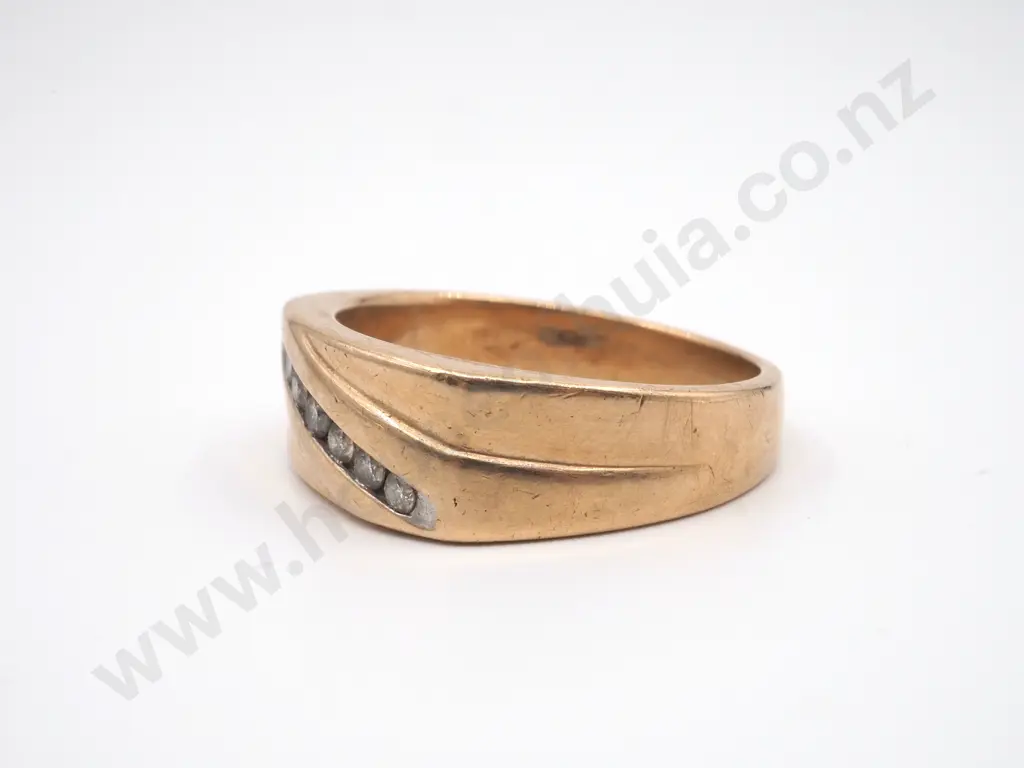 9ct Gold Gents Diamond Ring - Michael Hill Image 1++