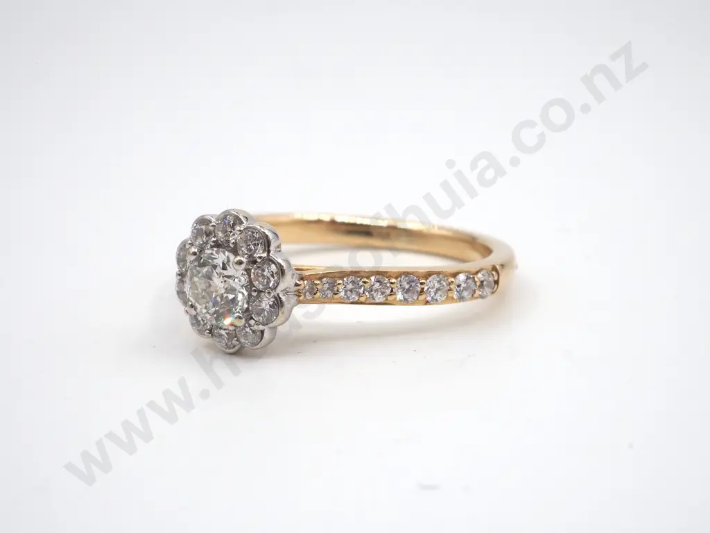 Exceptionally Sparkly 14ct Gold Diamond Ring -Michael HIll Image 1++