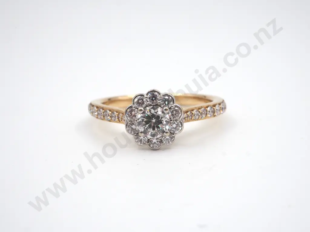 Exceptionally Sparkly 14ct Gold Diamond Ring -Michael HIll Image 1++