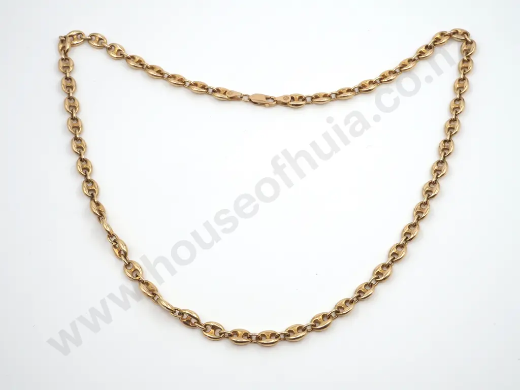 Fancy 9ct Gold Gucci Link Necklace w Valuation for $9,920.00 (Late Entry) Image 1++