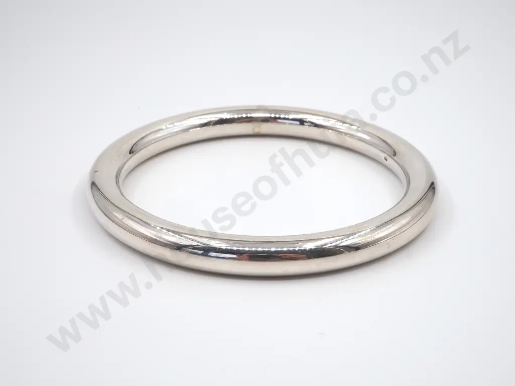 Sterling Silver Full Round Bangle Image 1++