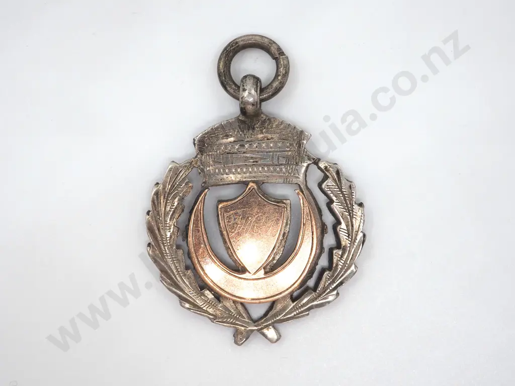 Sterling Silver & Gold Fob  Image 1++