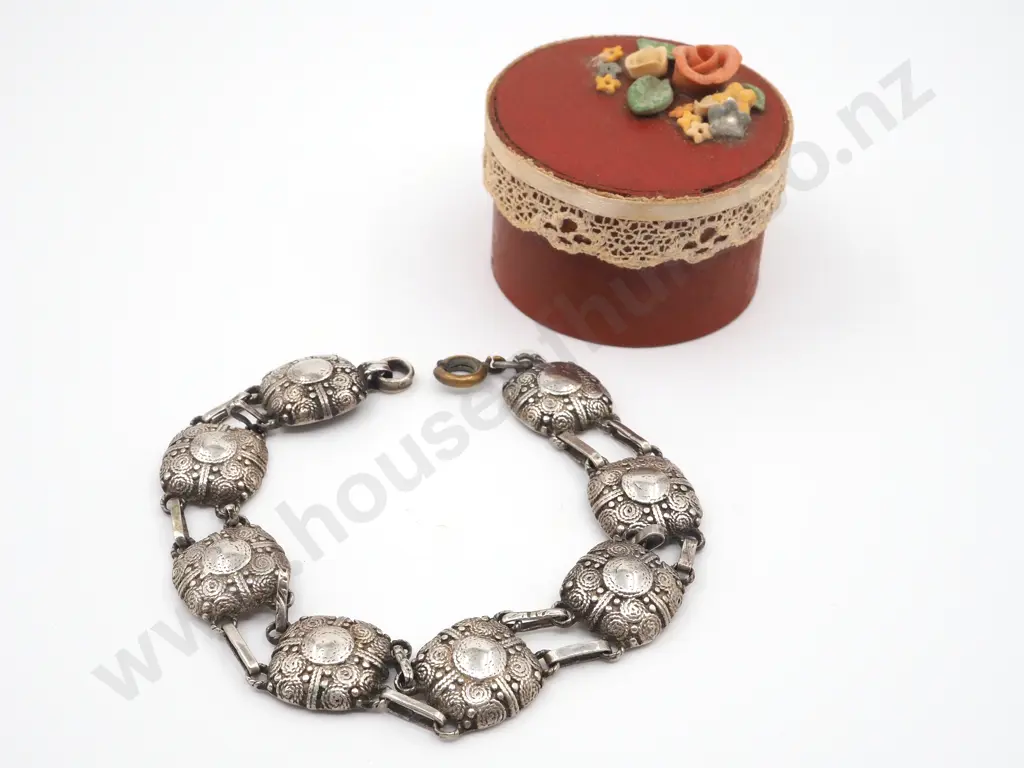 Original Fahrner Sterling Silver Sectional Bracelet Image 1++