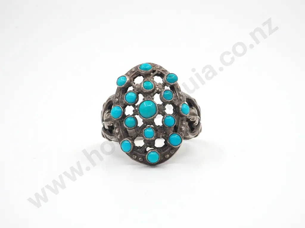 Sterling Silver  & Turquoise Ring Image 1++