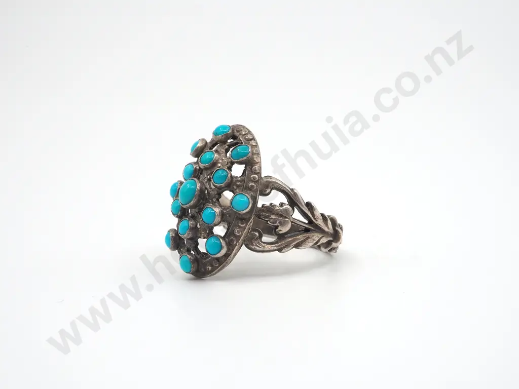Sterling Silver  & Turquoise Ring Image 1++