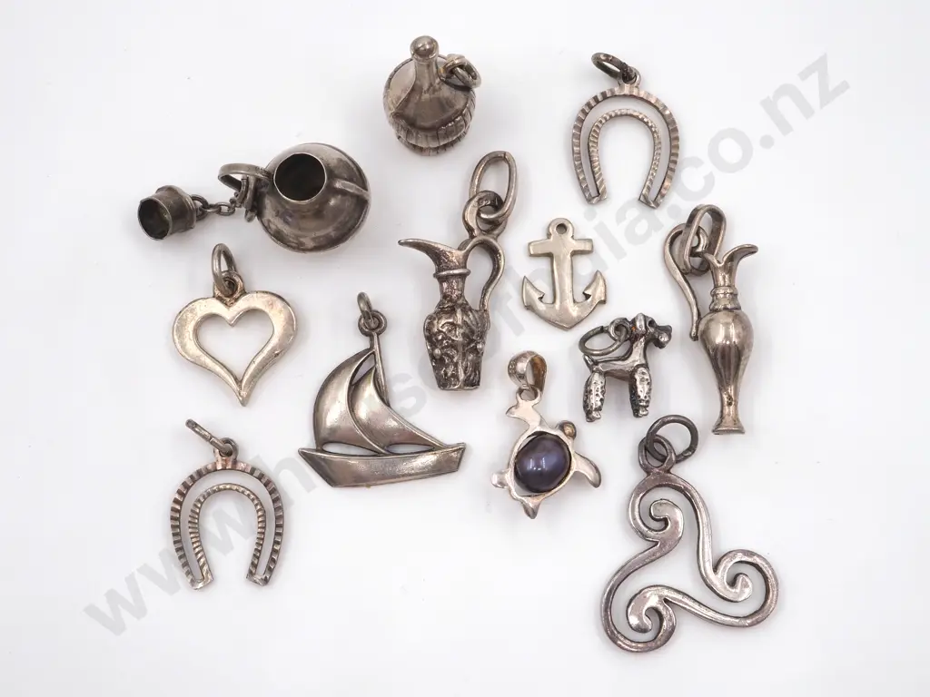 Collection Of Sterling Silver Charms  Image 1++
