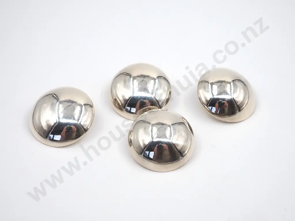 Two Pair of Large Sterling Silver Round Shaped Clip On Earrings Image 1++