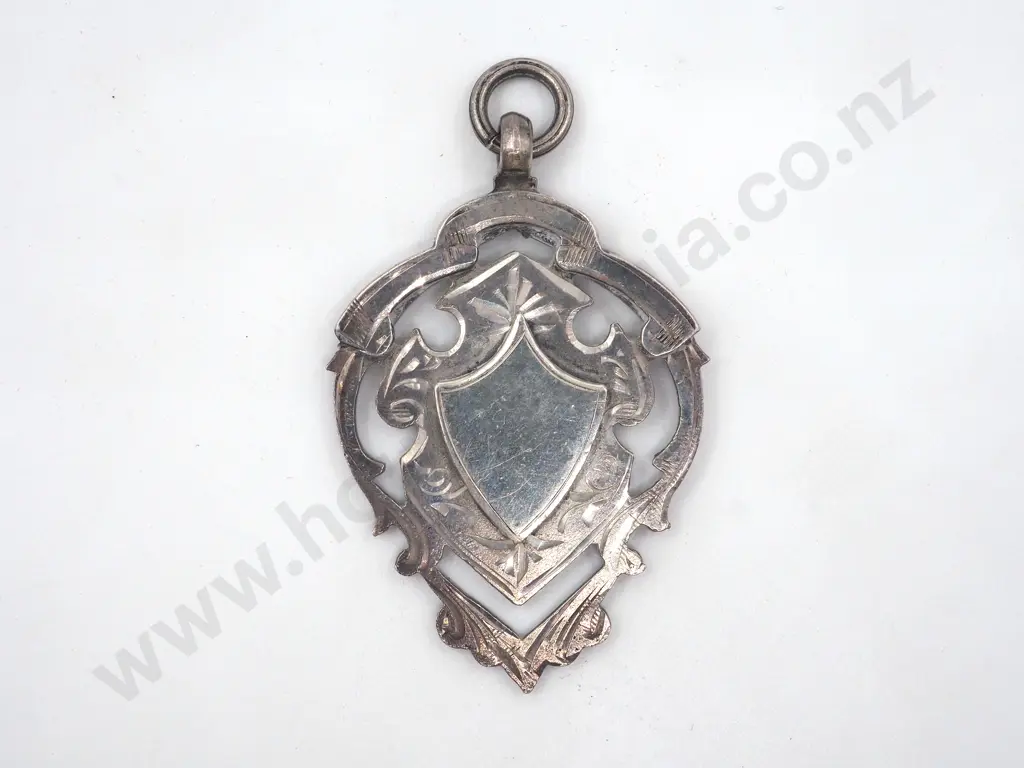Large Sterling Silver Fob Image 1++