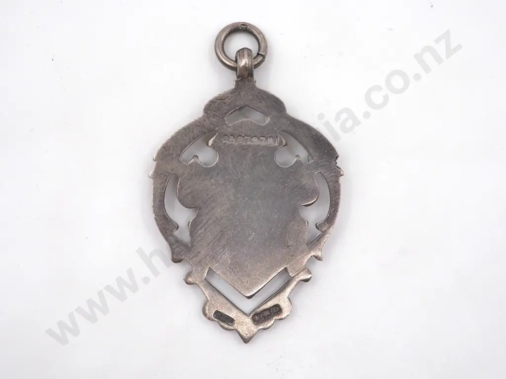 Large Sterling Silver Fob Image 1++