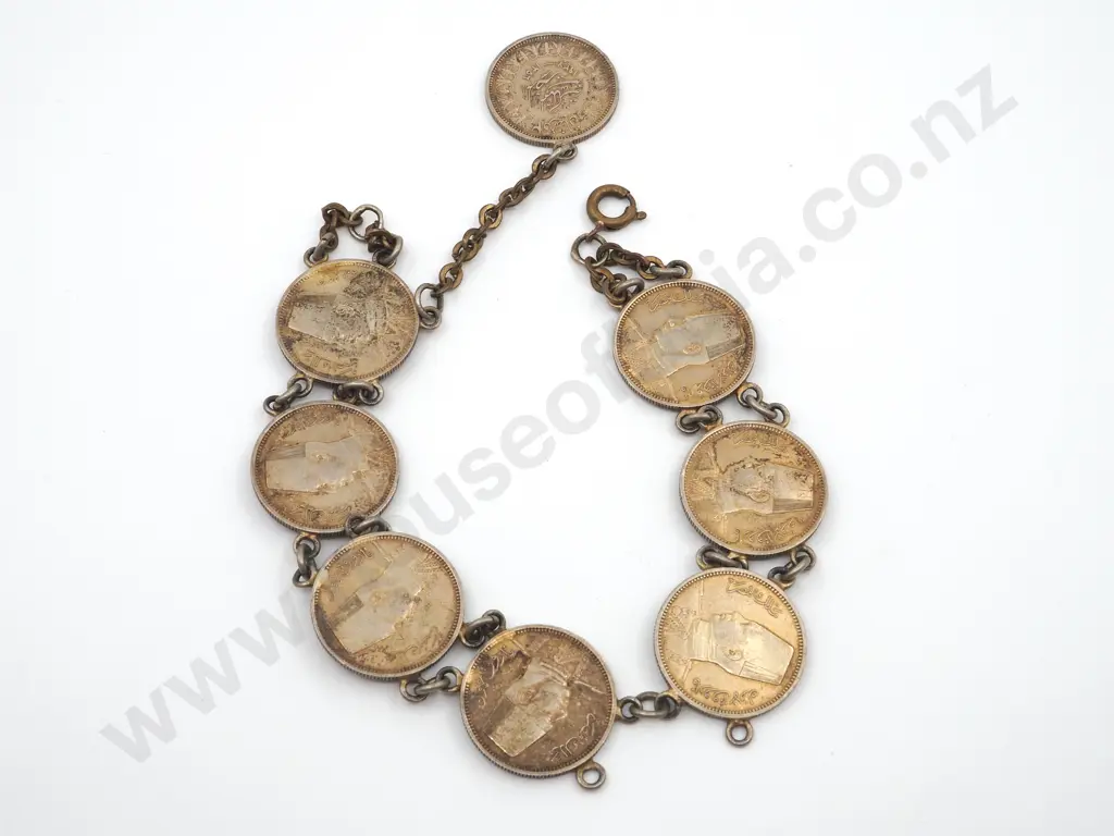 Sterling Silver Coin Bracelet Image 1++