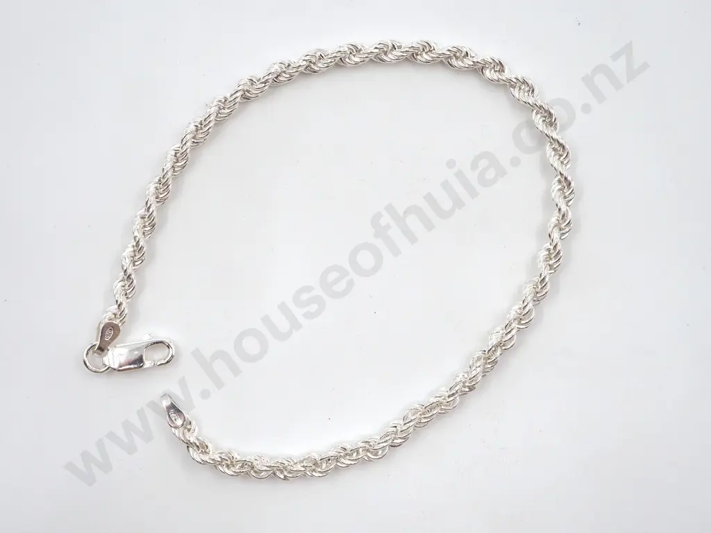 Sterling Silver Rope Bracelet Image 1++