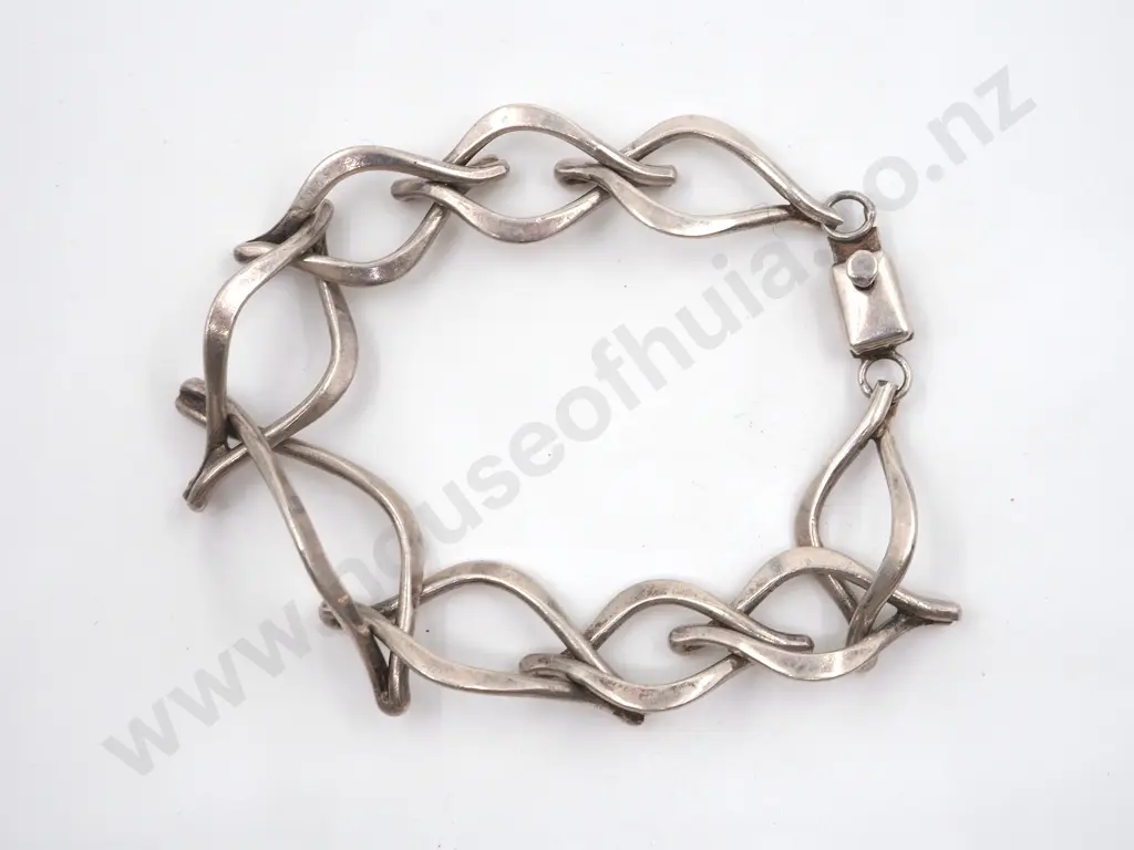 Sterling Silver Fancy Link Chain Bracelet Image 1++