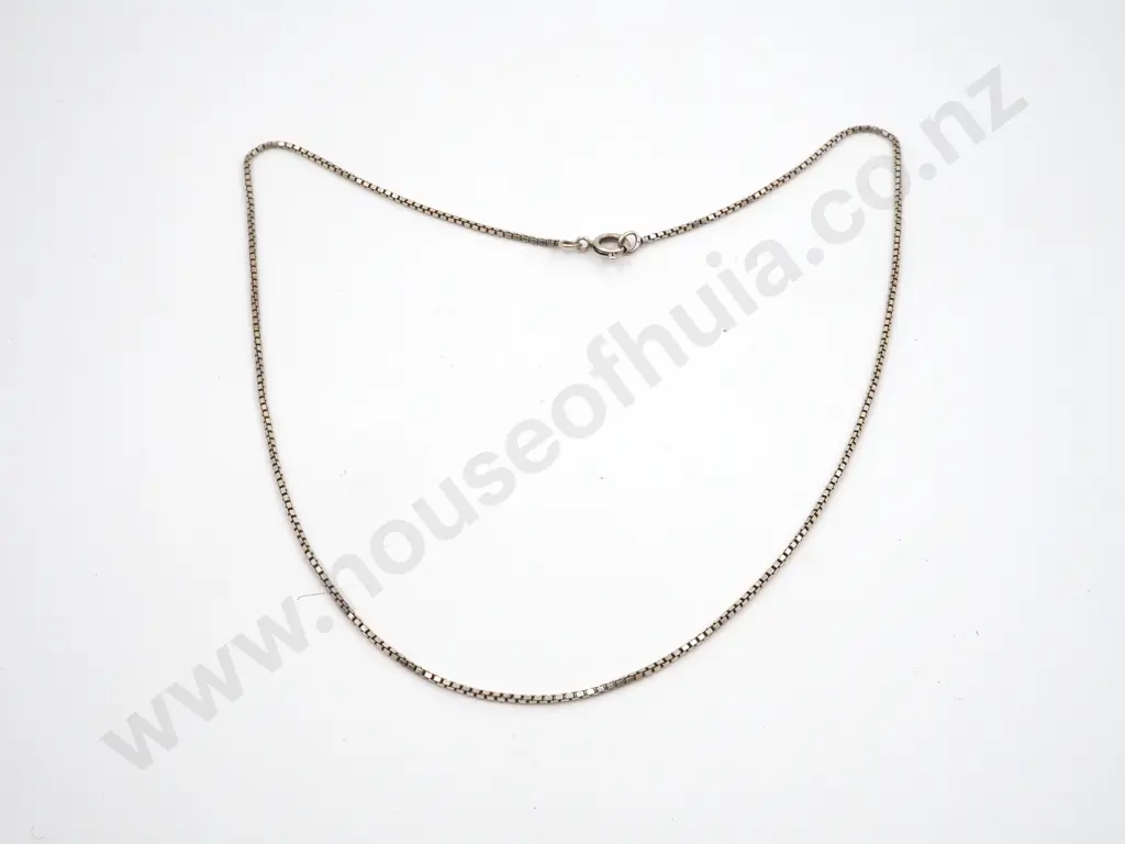 Sterling Silver Box Link Chain Image 1++