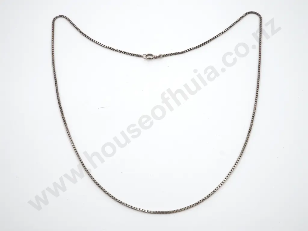 Sterling Silver Box Link Chain Image 1++
